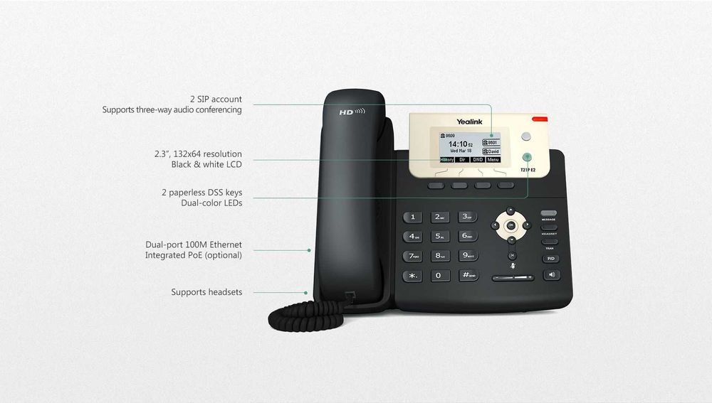 Telefone YEALINK SIP-T21P E2.