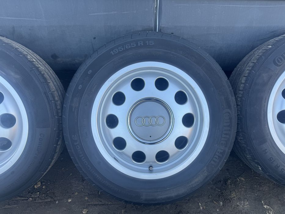Felgi z oponami 195/65R15 Audi 5x100 A1 A2 A3 Volkswagen Skoda Seat