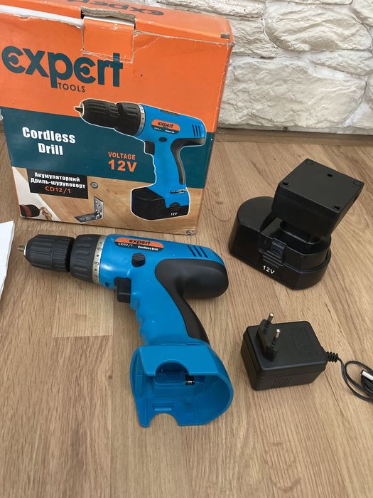 Акумуляторний дриль - шуруповерт CD12/1 Expert TOOLS дрель шуроповерт