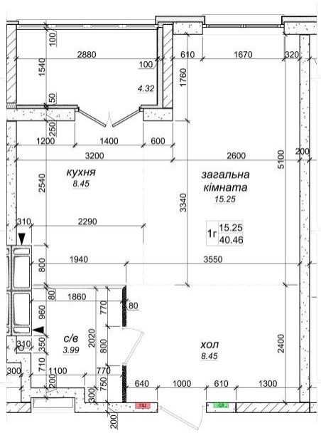 1-кімнатна квартира за адресою вул. Приміська (площа 40,5 м²) - Atlanta.ua - фото 3