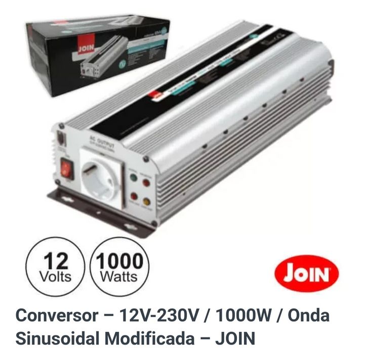 Inversor/conversor 12V/230 V - 1000W Join