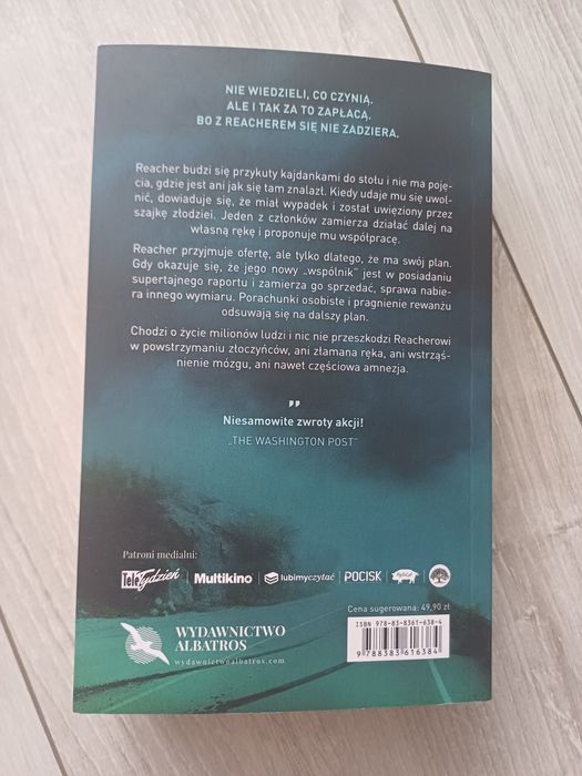 Książka Lee Child Tajny raport Jack Reacher