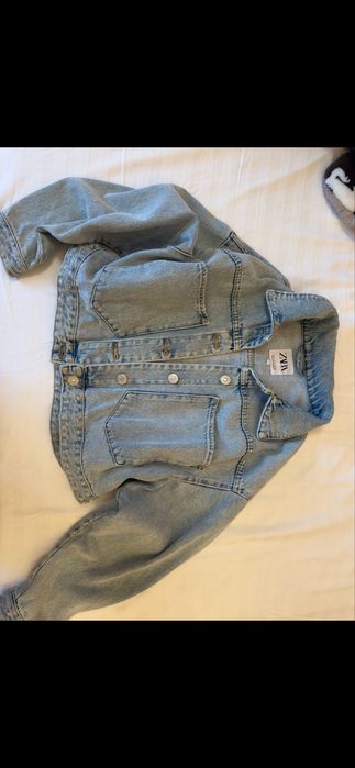 оверсайз джинсовка Зара, размер С