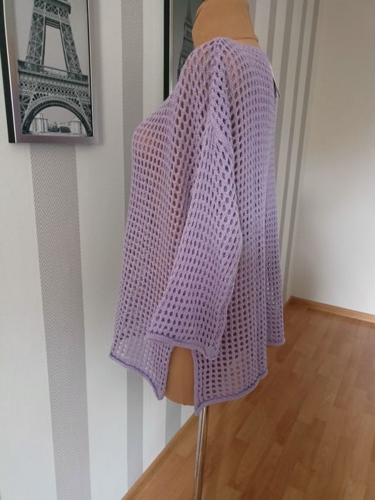 bluzka narzutka ażurowa NOWA z metką wloska oversize