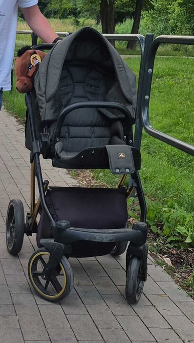 Wózek Adamex Belissa specjal edition zielony 2w1 gondola spacerówka