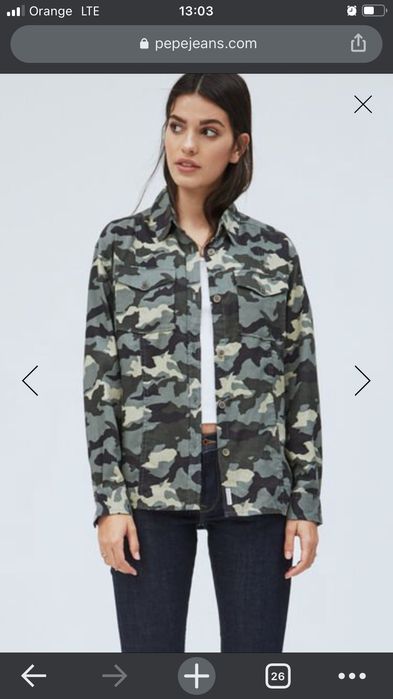 Pepe Jeans koszula moro denim 40 L