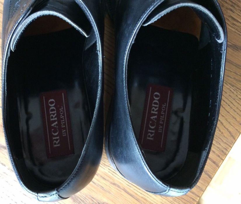 Buty skórzane męskie, Ricardo, rozmiar 41, eleganckie