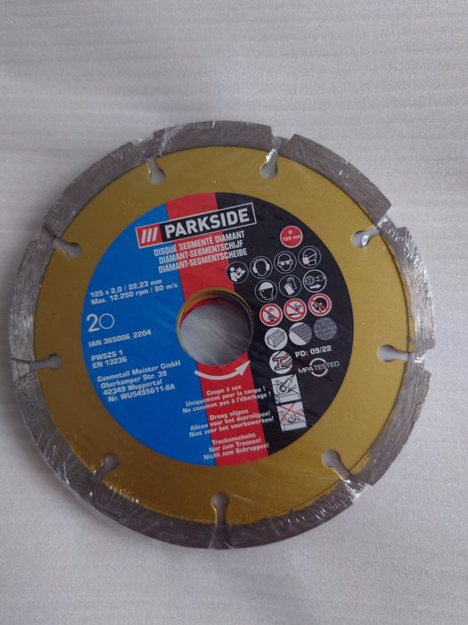 Tarcze Diamentowe 125mm 4 SZT do Cięcia na mokro sucho Beton Cegła