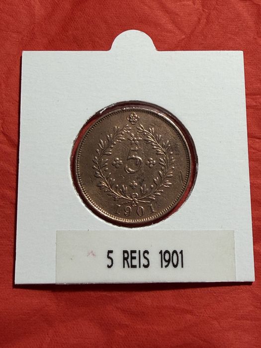 5 Reis e 10 Reis 1901 Açores ( Cobre )