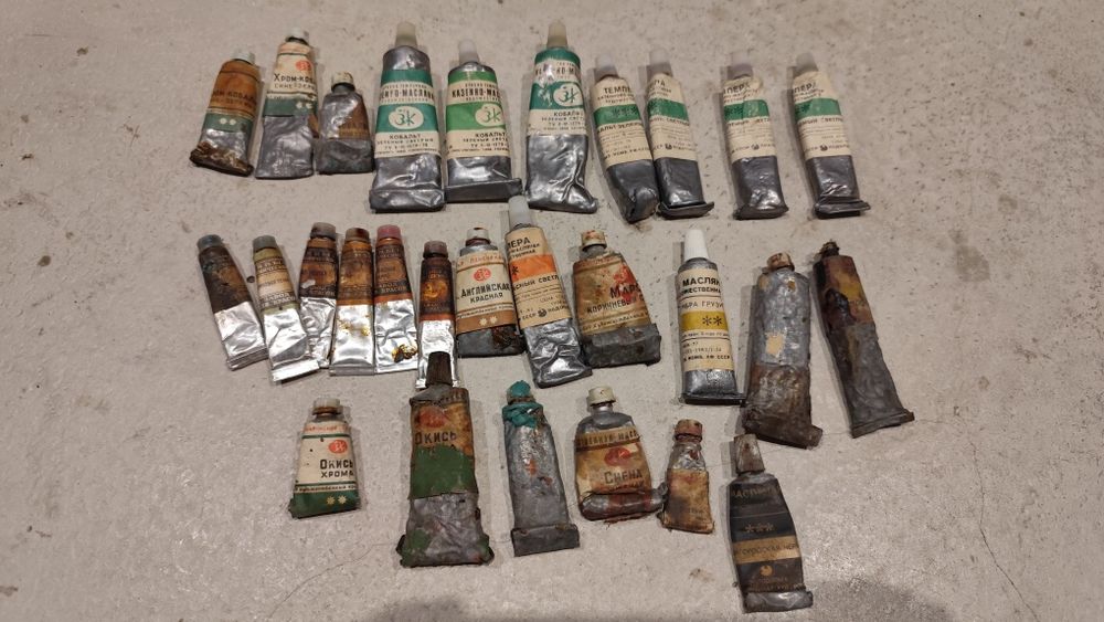 РАСПРОДАЖА - Краски масляные ЗК Ленинград