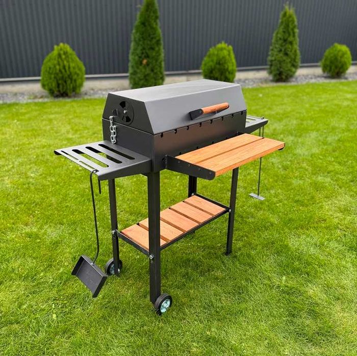 Мангал з кришкою! Мангал 4 мм! Мангал-барбекю! Мангал на колесах!