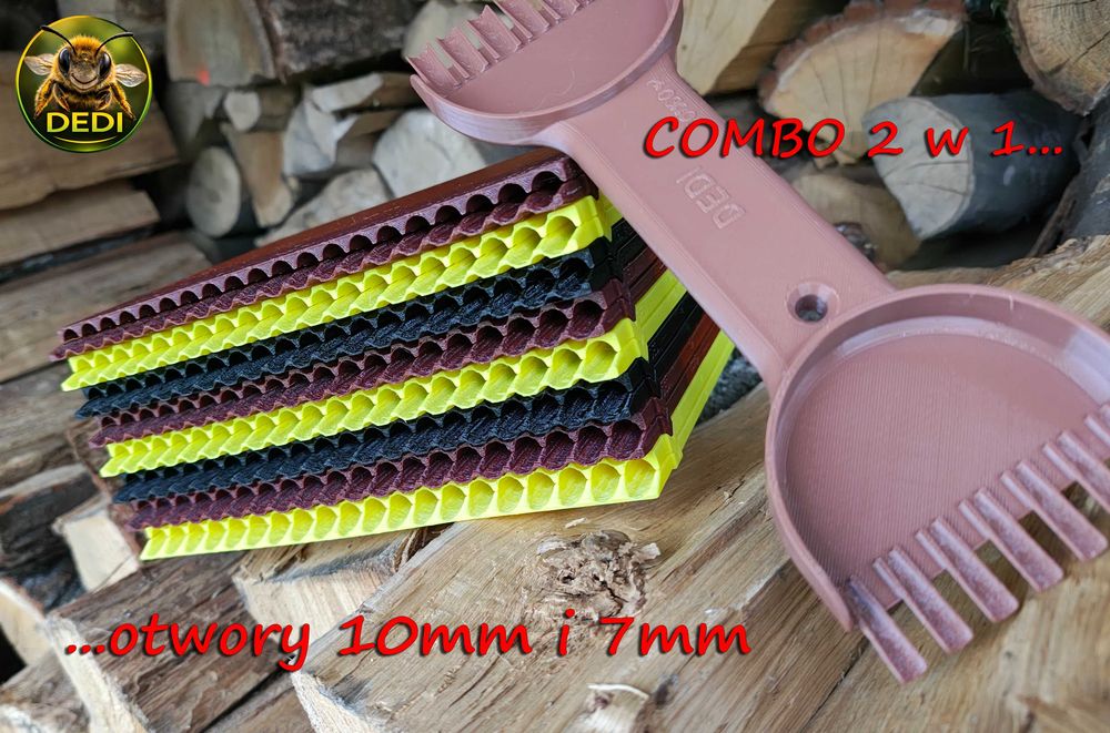 Domek siedliskowy dla Pszczół Murarek - COMBO dwustronny, 1200 gniazd