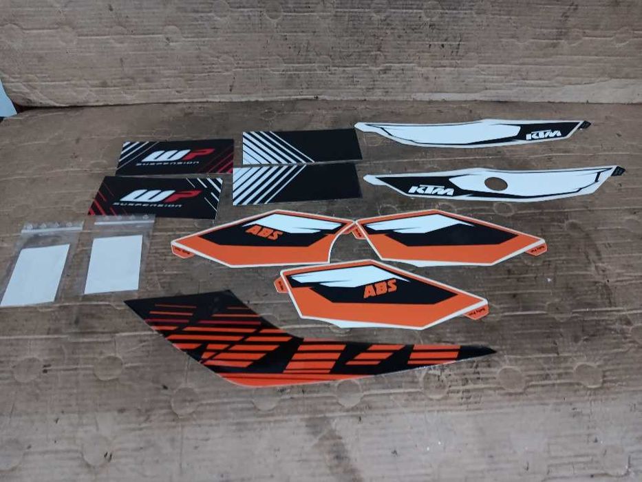 Kit de autocolantes KTM Duke 125 versão 2013 a 2016