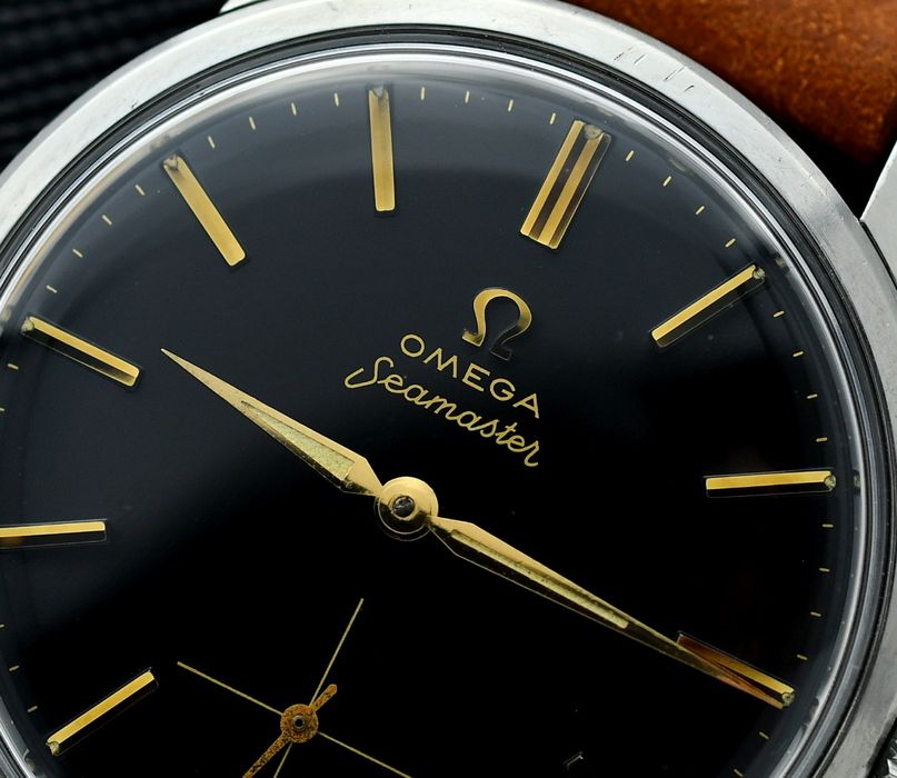 Zegarek OMEGA Seamaster - Vintage z 1960 - Czarna tarcza - Mechaniczny