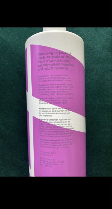 1 litr Bouclème curls redefined żel do włosów kręconych