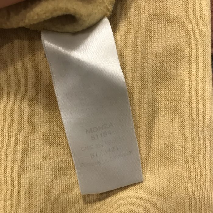 Vinatge bluza ellase boxy haft logo oversize unisex żółta pastelowa
