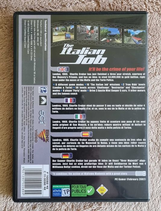 GRY: PC NEED FOR SPEED- SHIFT,Toca Race Driver 2,The Italian Job