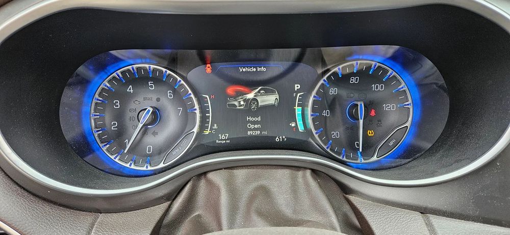 Chrysler Pacifica 2016- 3.6 V6 Licznik Zegary Prędkościomierz DUŻY WIŚWIETLACZ FIS P68227902AF 68227902AF
