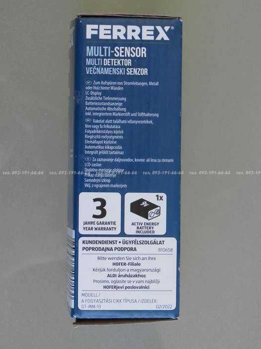 Индикатор искатель электро линий под стеной Ferrex Германия