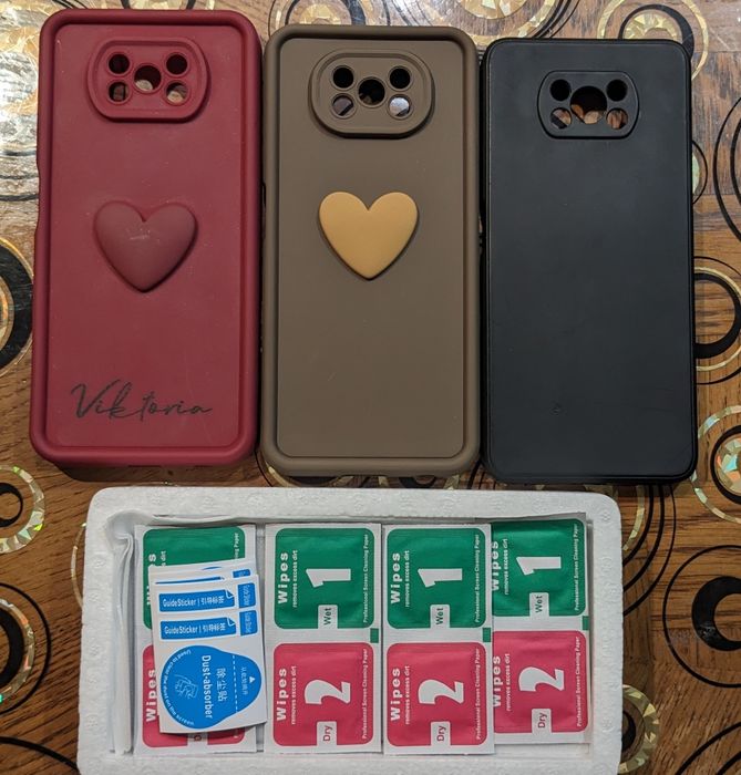 Чехол и защитное стекло к  Xiaomi Poco X3 Pro( X3, X3 NFC)