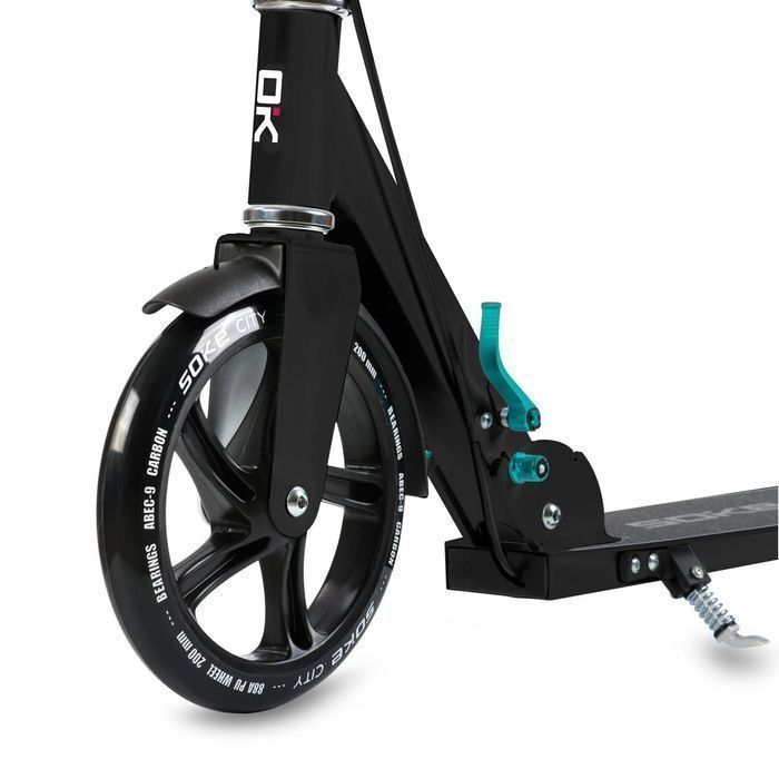 Hulajnoga dwukołowa, Soke City, czarno-turkusowa