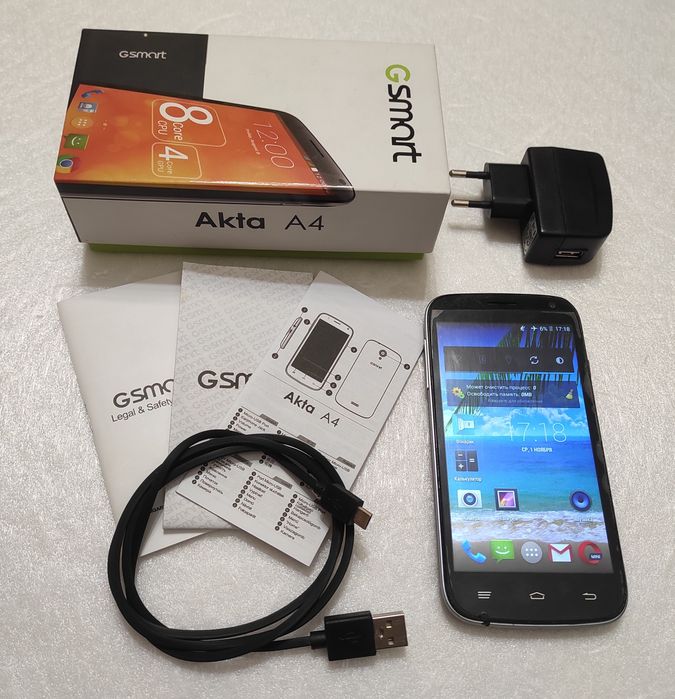 Смартфон Gigabyte GSmart Akta A4 8 ядер