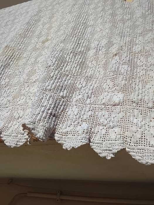 TOALHA DE MESA DE ALGODÃO TRICOTADO ARTESANAL