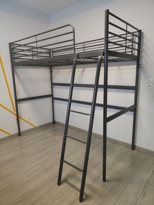 Łóżko piętrowe, łóżko na antresoli Ikea Svarta 90x200