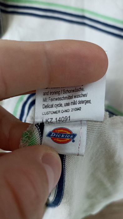 Koszulka męska polo beżowa Zielona vintage Dickies