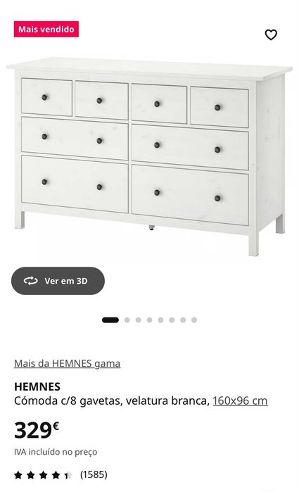 Cómoda 6 gavetas IKEA
