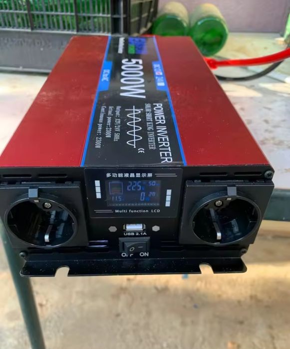 Inversor Com Comando 5000w 12v ou 24v para 220v Novo