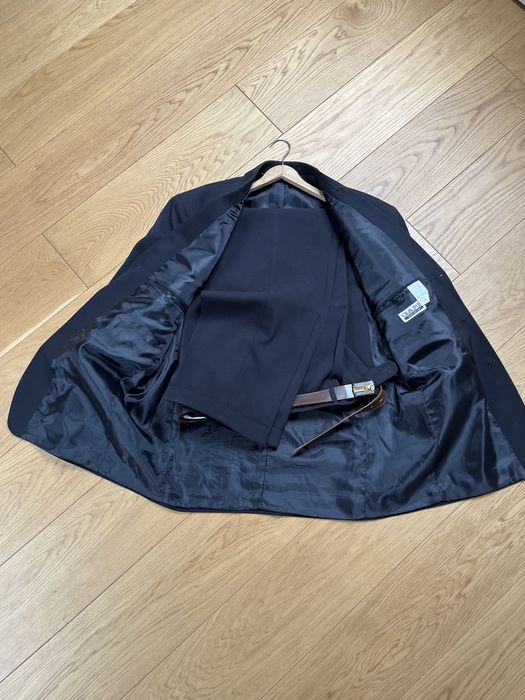 Garnitur męski czarny 176/112/102  garnitur wełna 45%