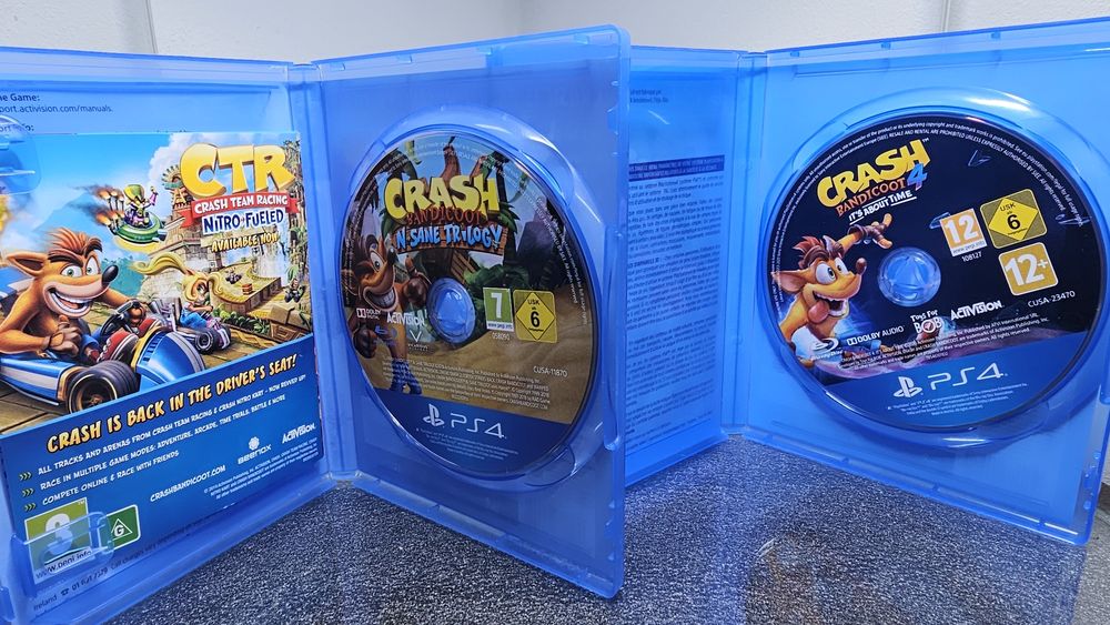4X Crash Bandicoot N Sane Trilogy Insane Trilogia 4 It's About Time PS4 PS5 PlayStation 4 5