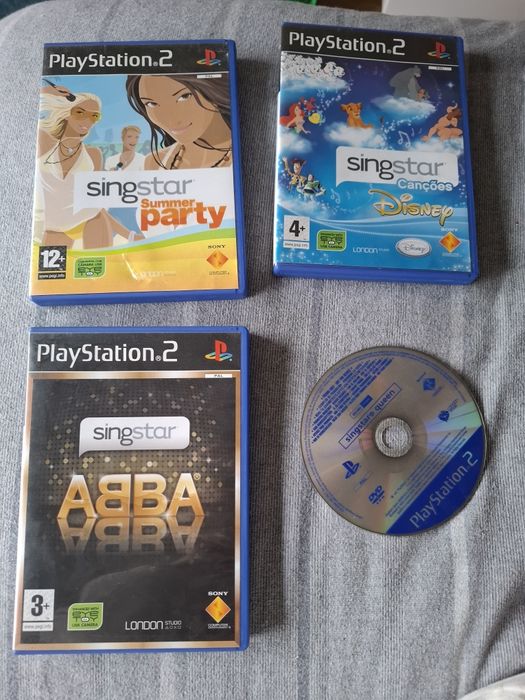 Singstar Summer Party/ Canções Disney/ ABBA/ Queen Ps2