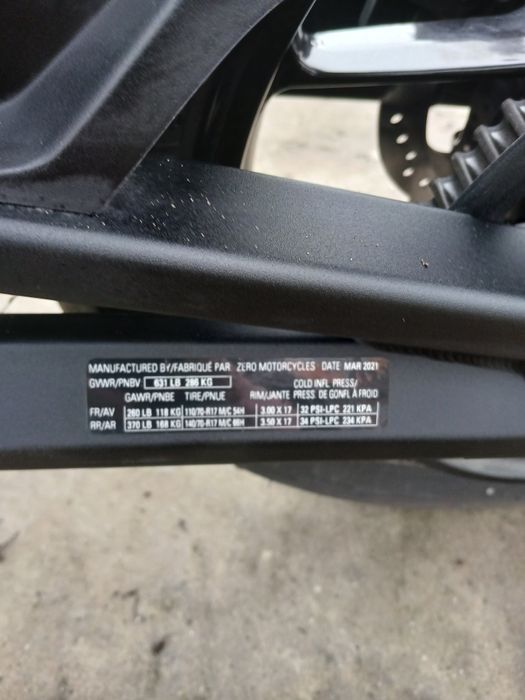 Zero FXS 2021 Електричний мотоцикл байк элекро мотоцикл