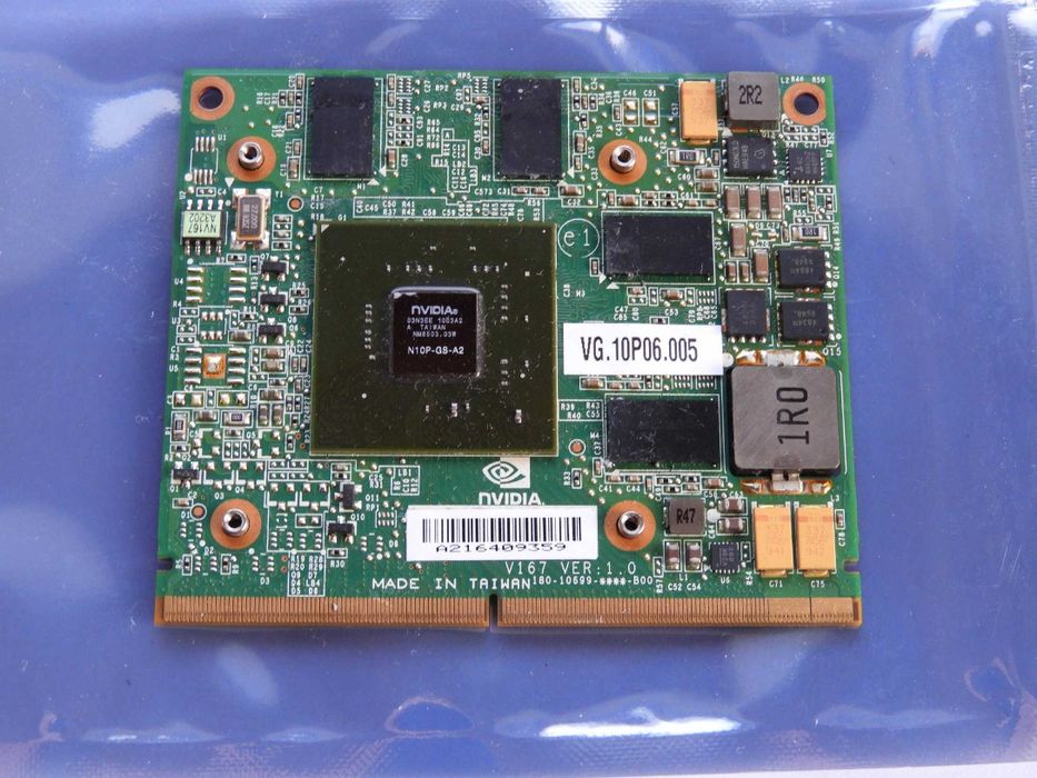 Видеокарта для ноутбука  GT240M 1GB v167 ver 1. 0 180-10699