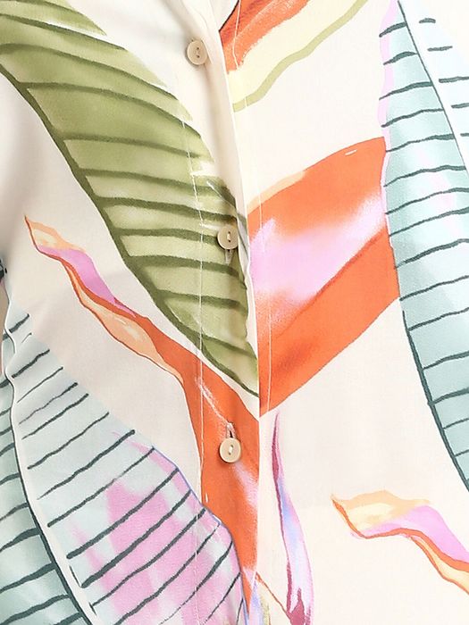 LC WAIKIKI Квіткова сукня-сорочка з коротким рукавом для жінок