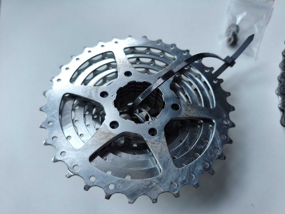 Kaseta Shimano Deore LX CS-M580 | 11-32T + Łańcuch HG73 + Spinka