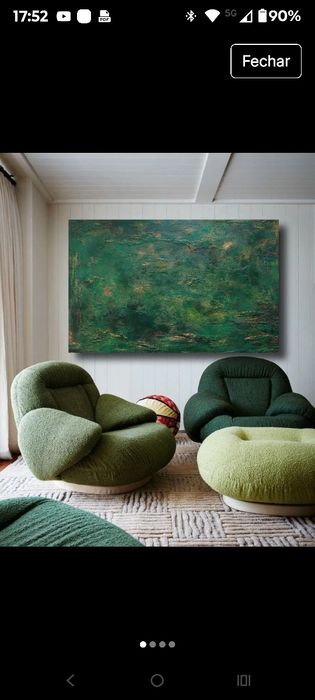 Quadro com textura pintado a mão 130×80