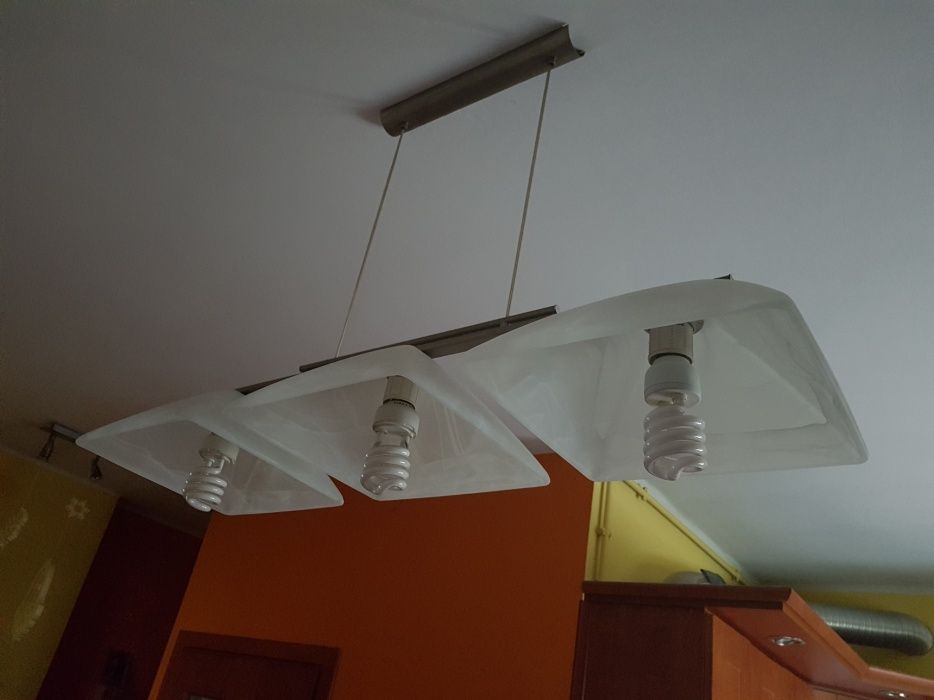 Lampa wisząca sufitowa szkło