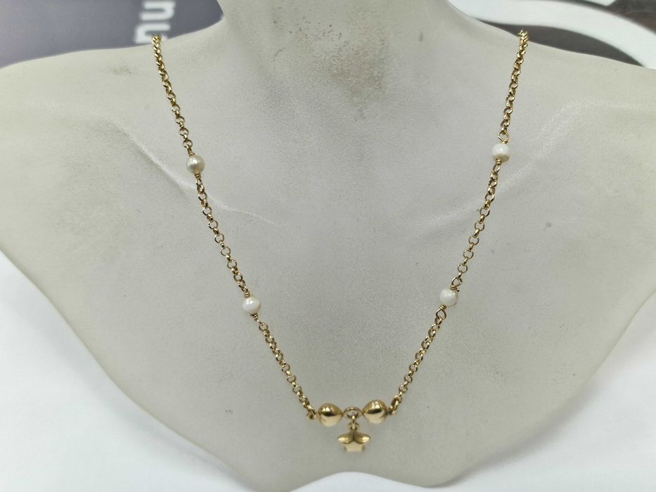 Złoty łańcuszek damski/ 583/ 5.27 gram/ 42cm/ część ozdobna