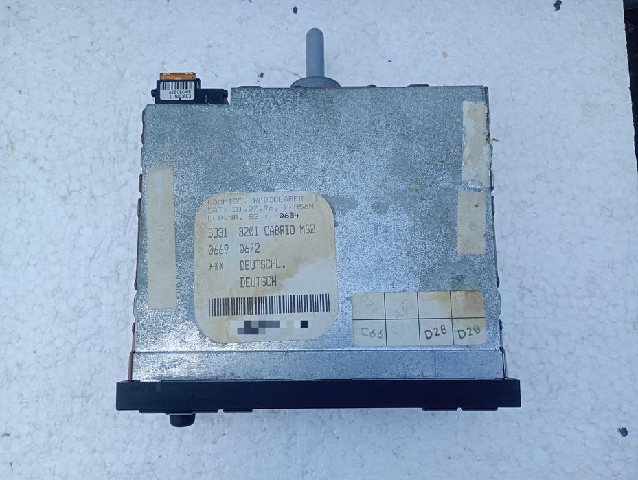 Radio na kasety BMW Business RDS ORI BMW E36 Z3 E34 E32 E31 E30 E24 + instrukcja + kod