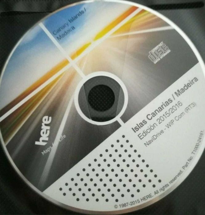CITROEN / PEUGEOT NaviDrive RT3 - Atualização GPS CD Mapa Europa 2017