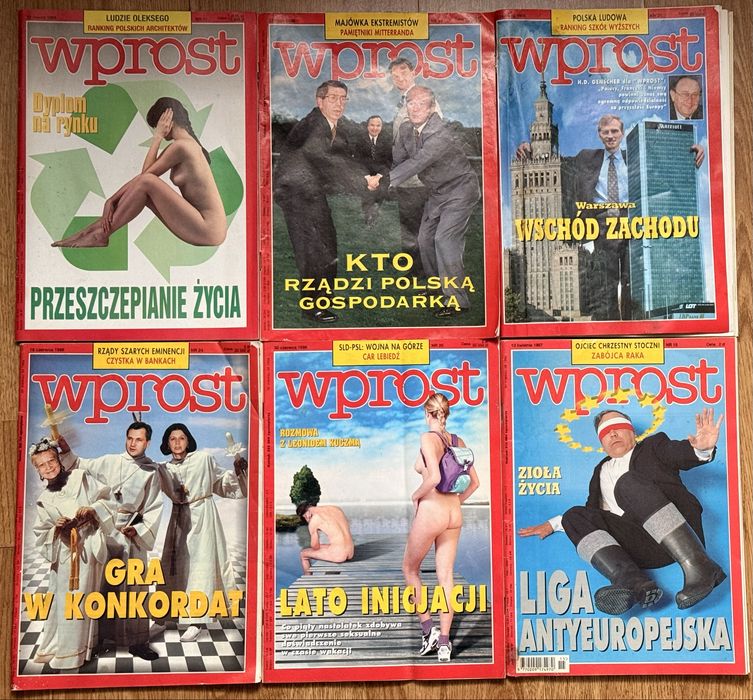 Stare Czasopisma pt. Wprost wyd. 95-99r. WYSYŁAM Olx