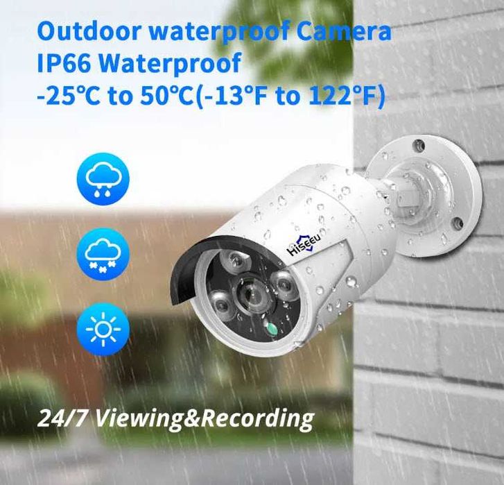 Уличная камера видеонаблюдения Hiseeu HB615-P 5MP POE NVR ONVIF XMEye