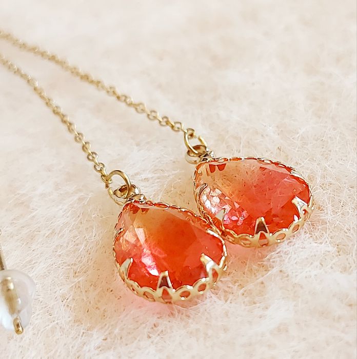 Kolczyki długie łezki