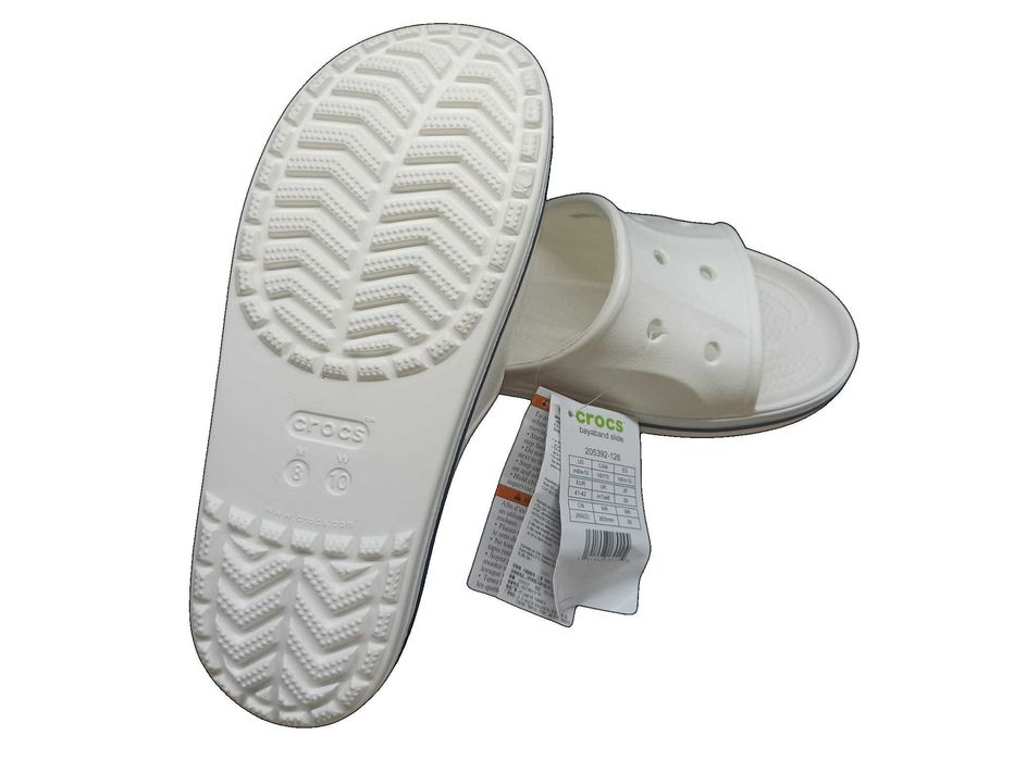 NOWE Klapki CROCS męskie damskie unisex na basen BIAŁE R. 41/42