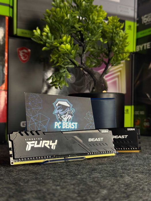 Kingston Fury Beast Black 16GB (2x8GB) 3200MHz | МАГАЗИН | Гарантія 90 днів