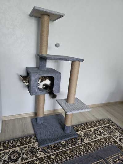 Домик когтеточка Игровой комплекс для кота дряпка кігтеточка будиночок