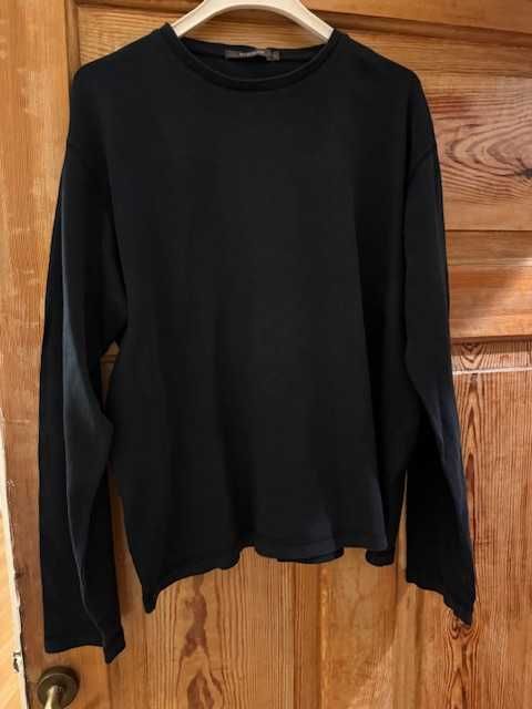 Bluza męska River Island L czarna z długim rękawem